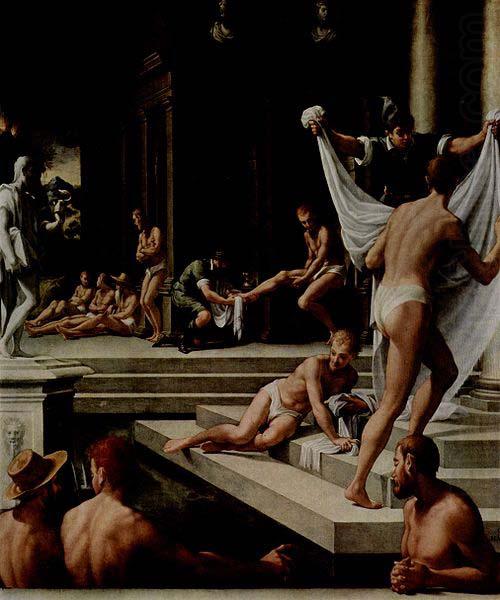 Baths at Pozzuoli, Girolamo Macchietti